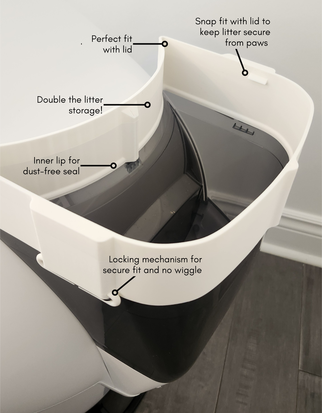 Attachment with features highlighted