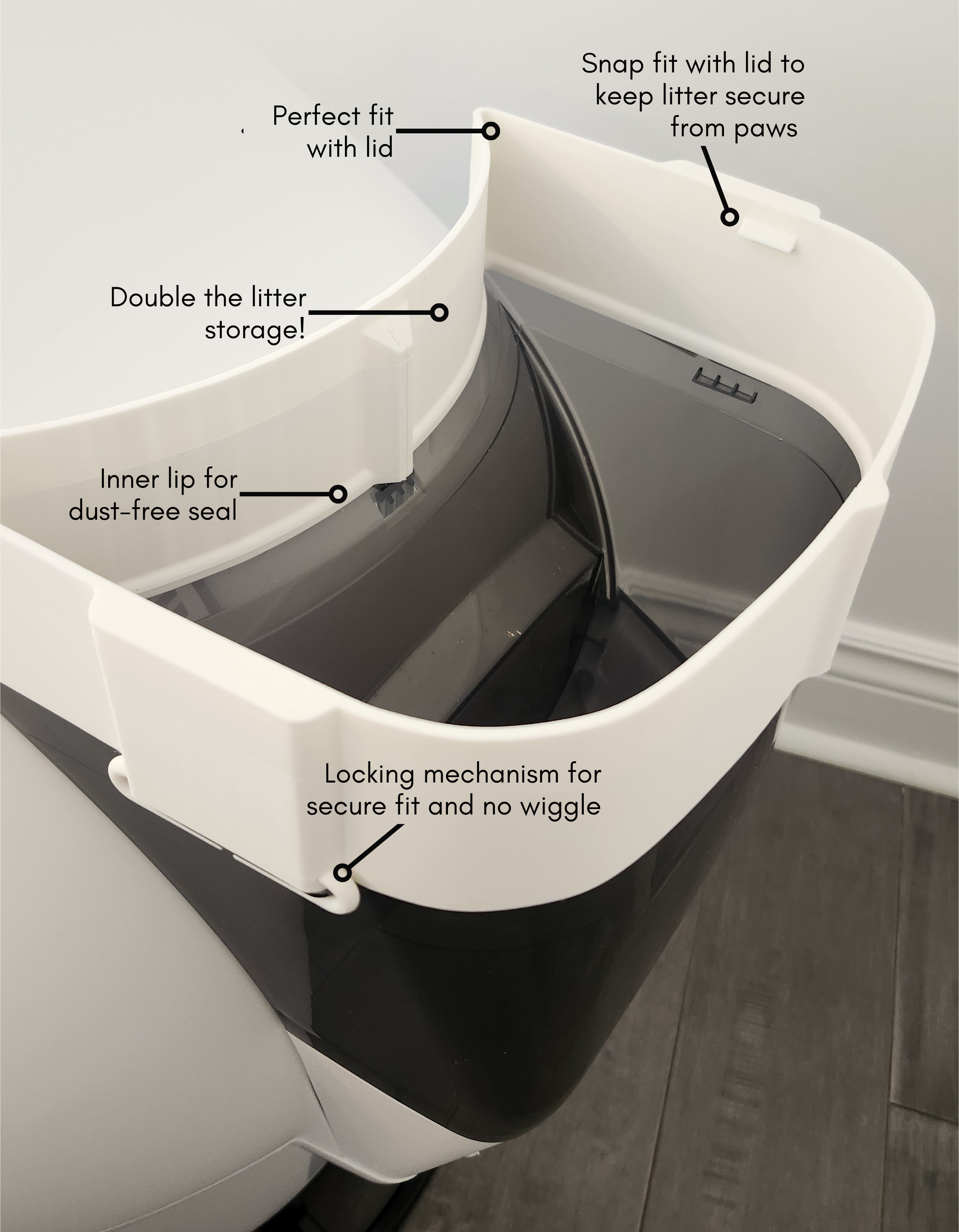 Attachment with features highlighted